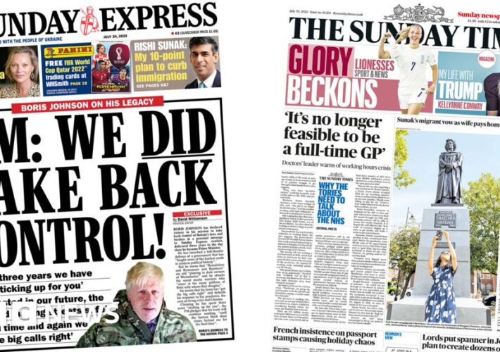 Newspaper headlines: ‘We took back control’ and GP working hours ‘crisis’