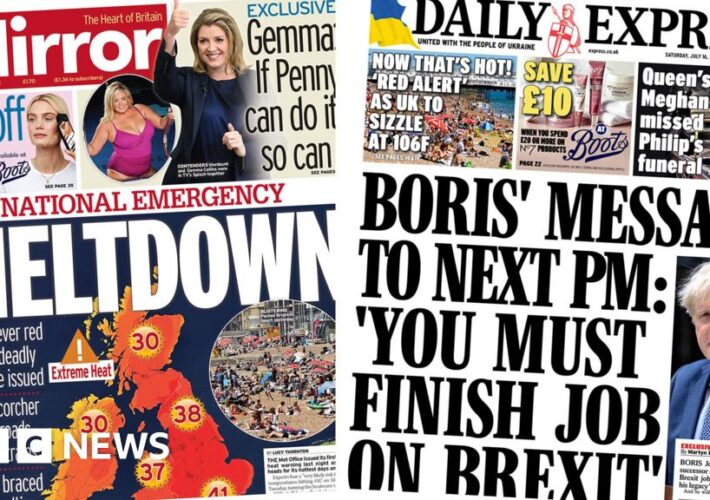 The Papers: ‘Meltdown’ amid heat warning and Liz’s ‘tax boost’