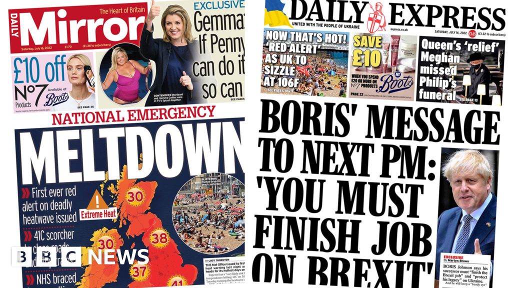 The Papers: ‘Meltdown’ amid heat warning and Liz’s ‘tax boost’