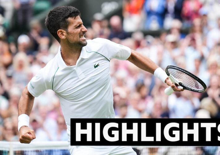 Wimbledon: Novak Djokovic beats Jannik Sinner from two sets down to reach semi-finals.