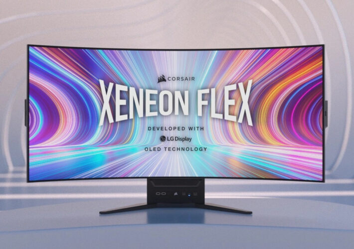 Corsair Xenon Flex 45WQHD240: Extravagant LG W-OLED gaming monitor debuts with 240 Hz refresh rate, 0.03 ms response times and a bendable design