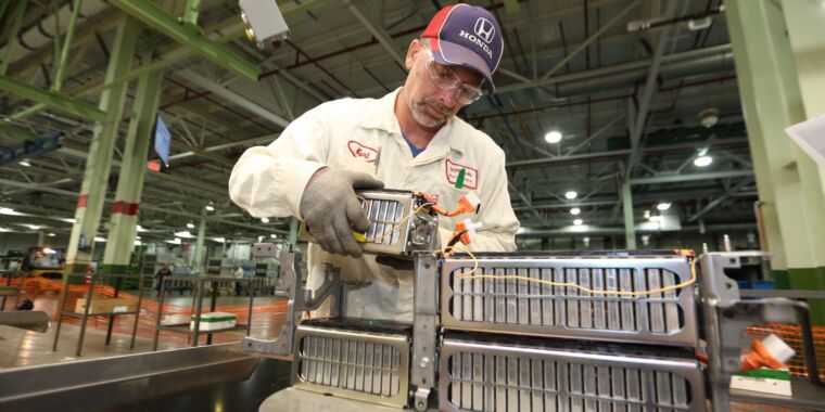 Honda is the latest automaker looking to build a US battery factory