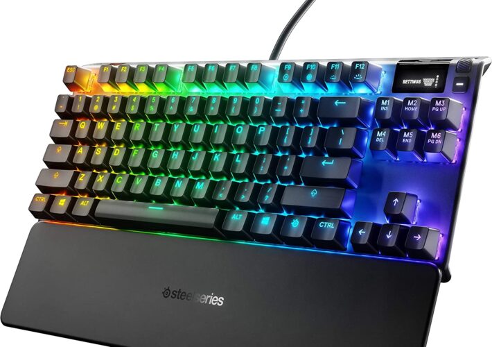 This SteelSeries mechanical keyboard is compact and lightweight This SteelSeries mechanical keyboard is compact and lightweight