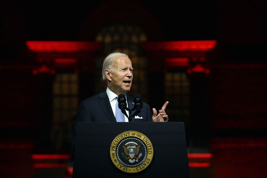 Biden asks Americans to defend democracy in elections, politics