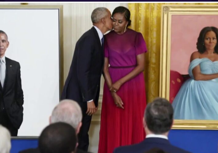 ‘You saw in the Obamas the love of this country’ Plouffe says of Obamas’ at WH portraits unveiling