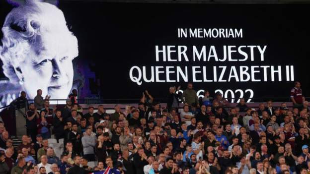 Football stops across UK ‘to honour Queen’s extraordinary life’