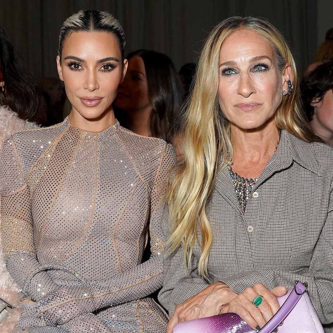 Kim Kardashian Sits With Sarah Jessica Parker at Star-Studded Fendi New York Fashion Week Show