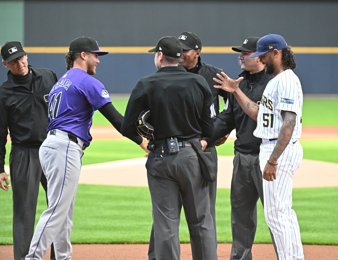 Brewers, Rockies seek to conclude family-reunion series with a win