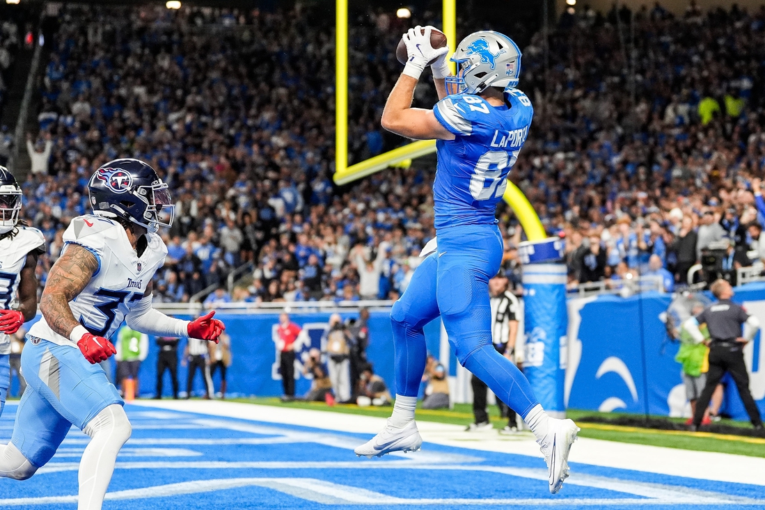 Lions TE Sam LaPorta (shoulder) sitting out vs. Jaguars