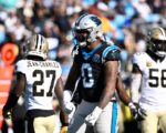 Panthers TE Ja’Tavion Sanders carted off field