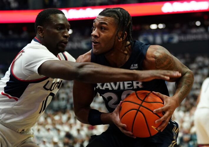 No. 11 UConn holds off feisty Xavier in Big East opener