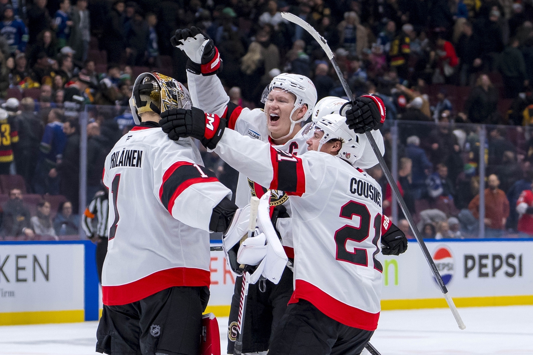 Streaking Senators look to slide by Oilers