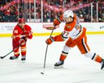 Matt Coronato’s hat trick fuels Flames vs. Ducks