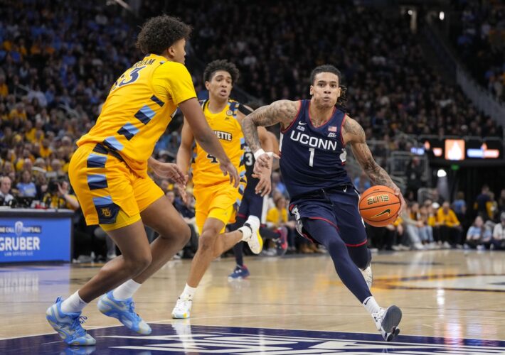 No. 25 UConn topples No. 9 Marquette behind lights-out shooting