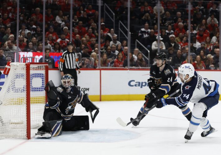 Josh Morrissey’s OT goal gives Jets strong road win over Capitals